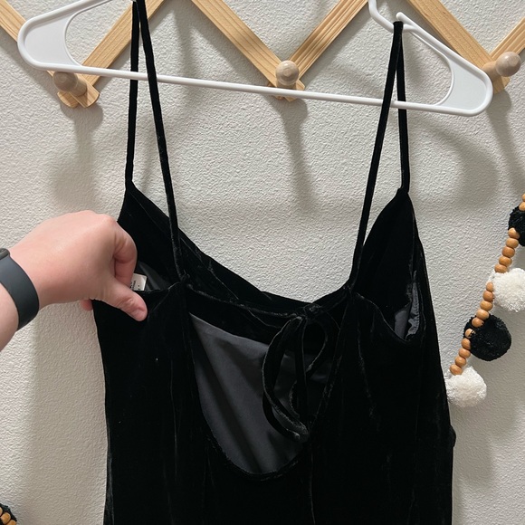 RHODE Jemima Black Velvet Dress NWT - Picture 9 of 9